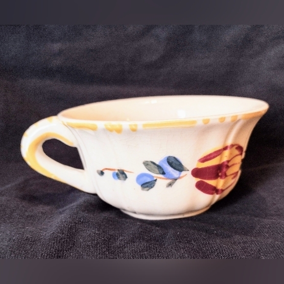 Handpainted Snack Plate and Cup Set  Nasco Nova Rose Made In Japan Floral - Picture 7 of 8